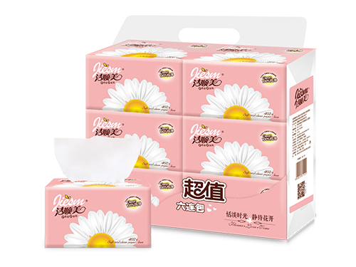 JSM-1121  洁顺美402张面巾纸（白雏菊）